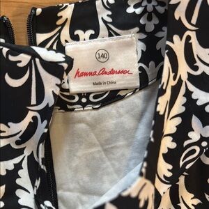 Hanna Andersson Black and White Patterned Dress